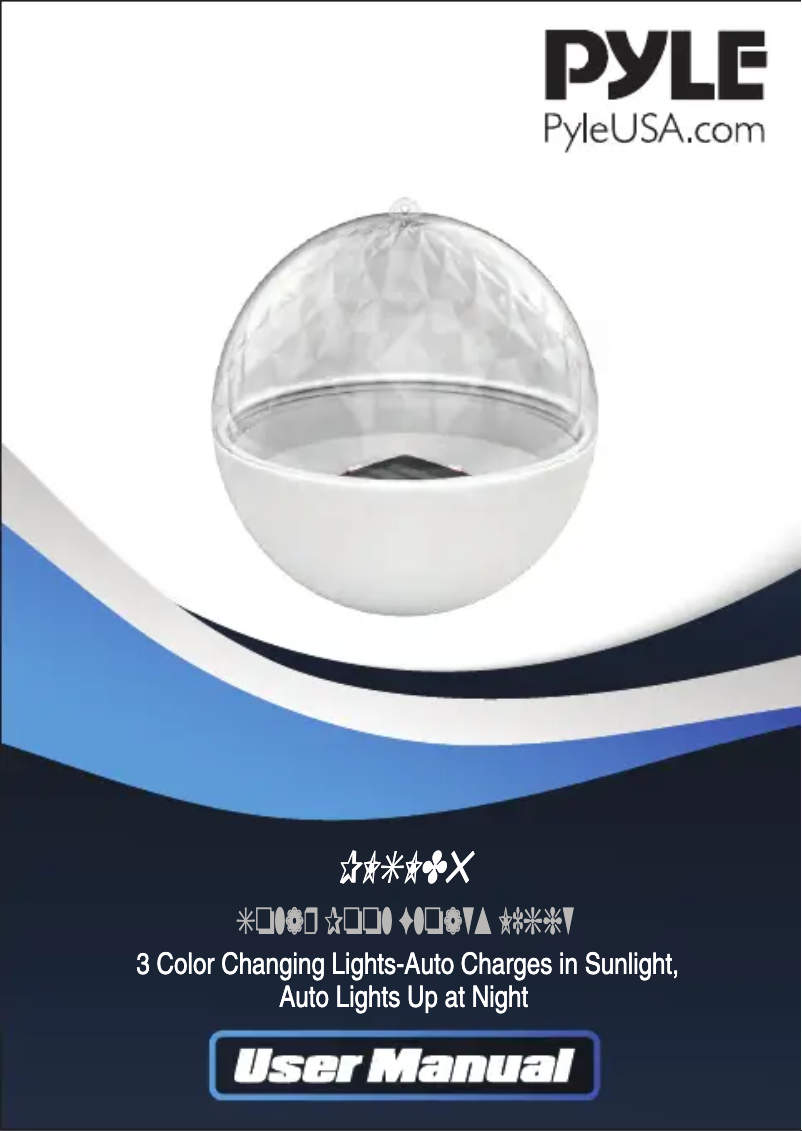 Page 1 de la notice Manuel utilisateur Pyle PLSLD5