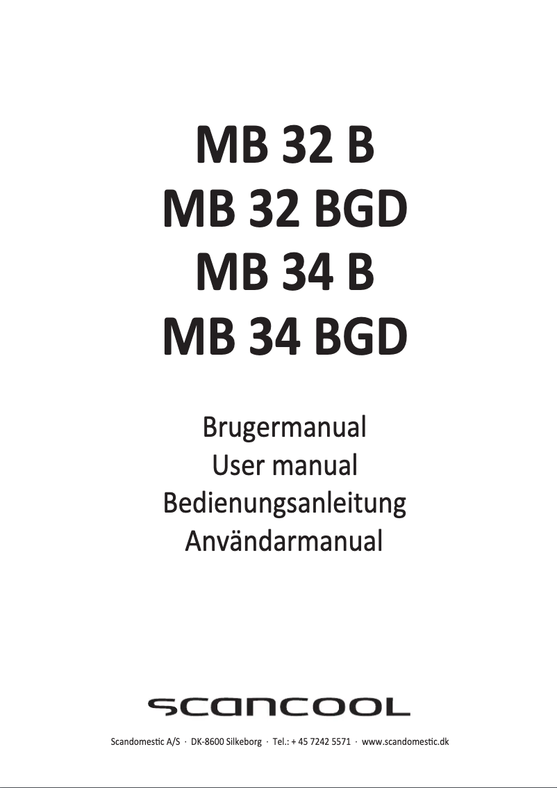 Image de la première page du manuel de l'appareil MB 34 BGD