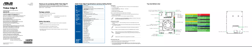 Page 1 de la notice Manuel utilisateur Asus Tinker Edge R