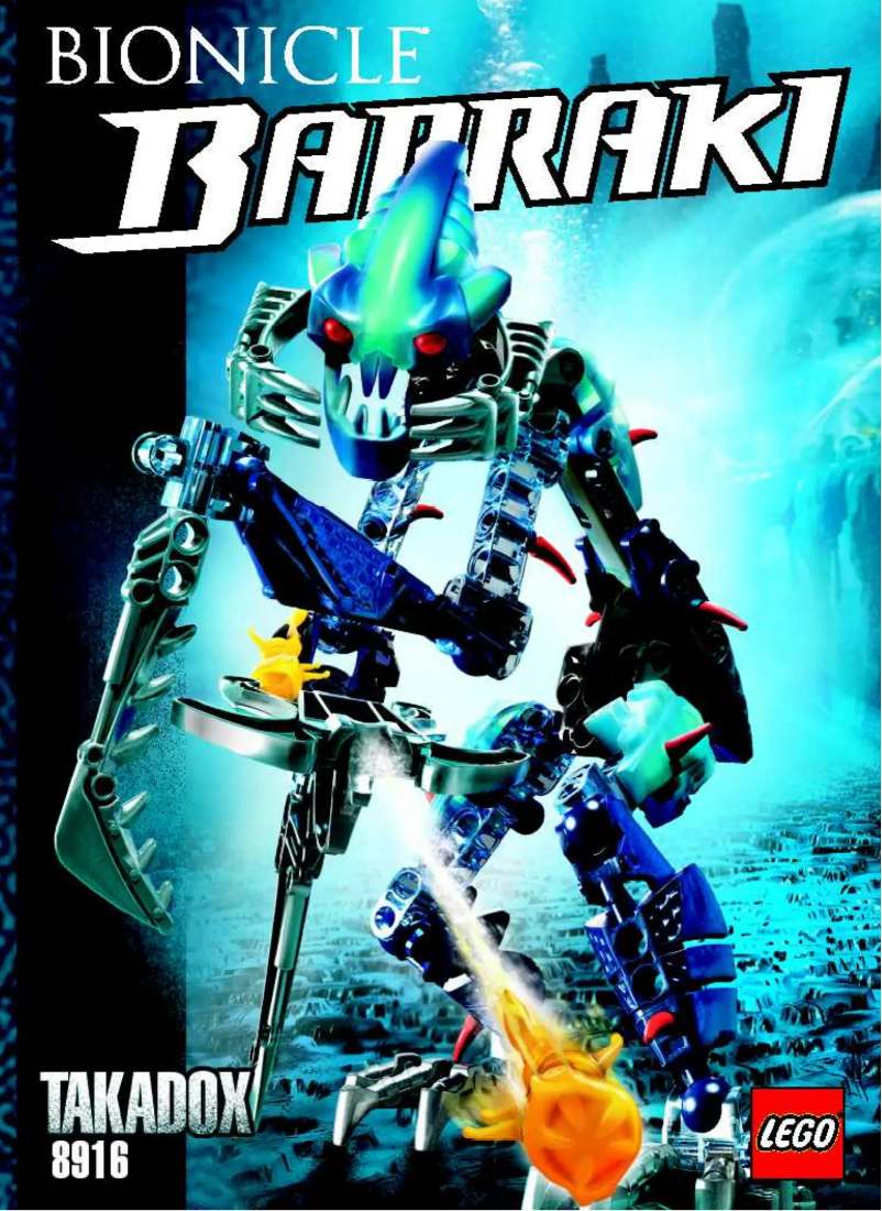 Page 1 de la notice Manuel utilisateur Lego Bionicle 8916