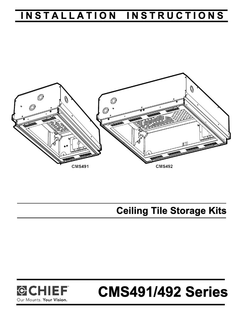 Page n°1 - Manuel utilisateur Chief CMS441