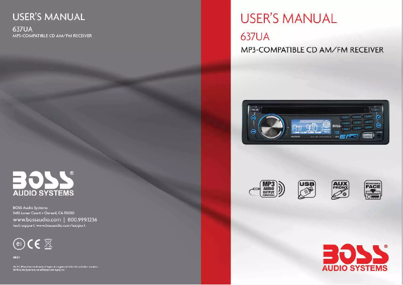 Page n°1 - Manuel utilisateur Boss 637UA
