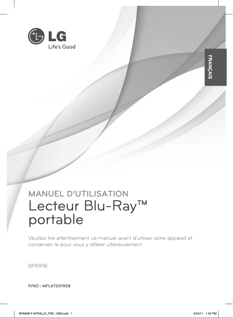 Image de la première page du manuel de l'appareil BP691B