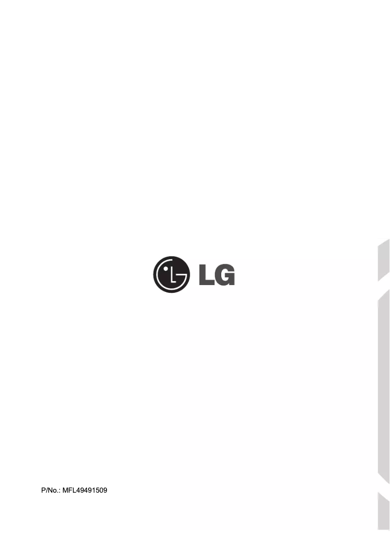 Page n°1 - Manuel utilisateur LG F14792DS