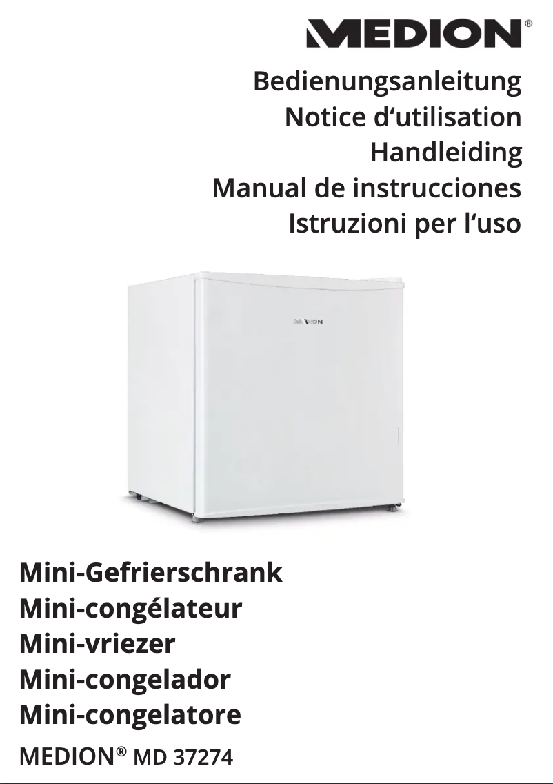 Page n°1 - Manuel utilisateur Medion MD 37274