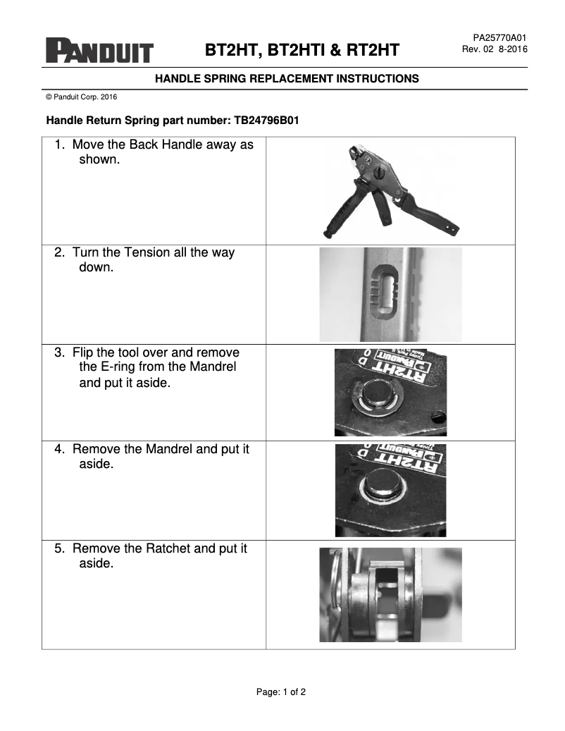 Image de la première page du manuel de l'appareil RT2HT