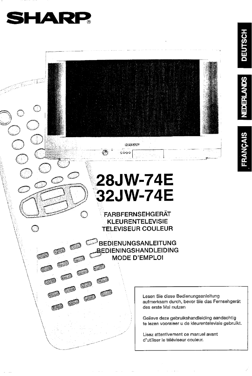 Page n°1 - Manuel utilisateur Sharp 32JW-74E