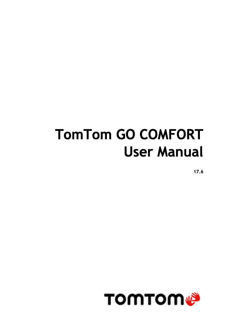 Page n°1 - Manuel utilisateur TomTom Go Comfort