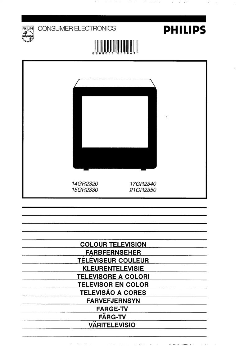 Page n°1 - Manuel utilisateur Philips 21GR2350