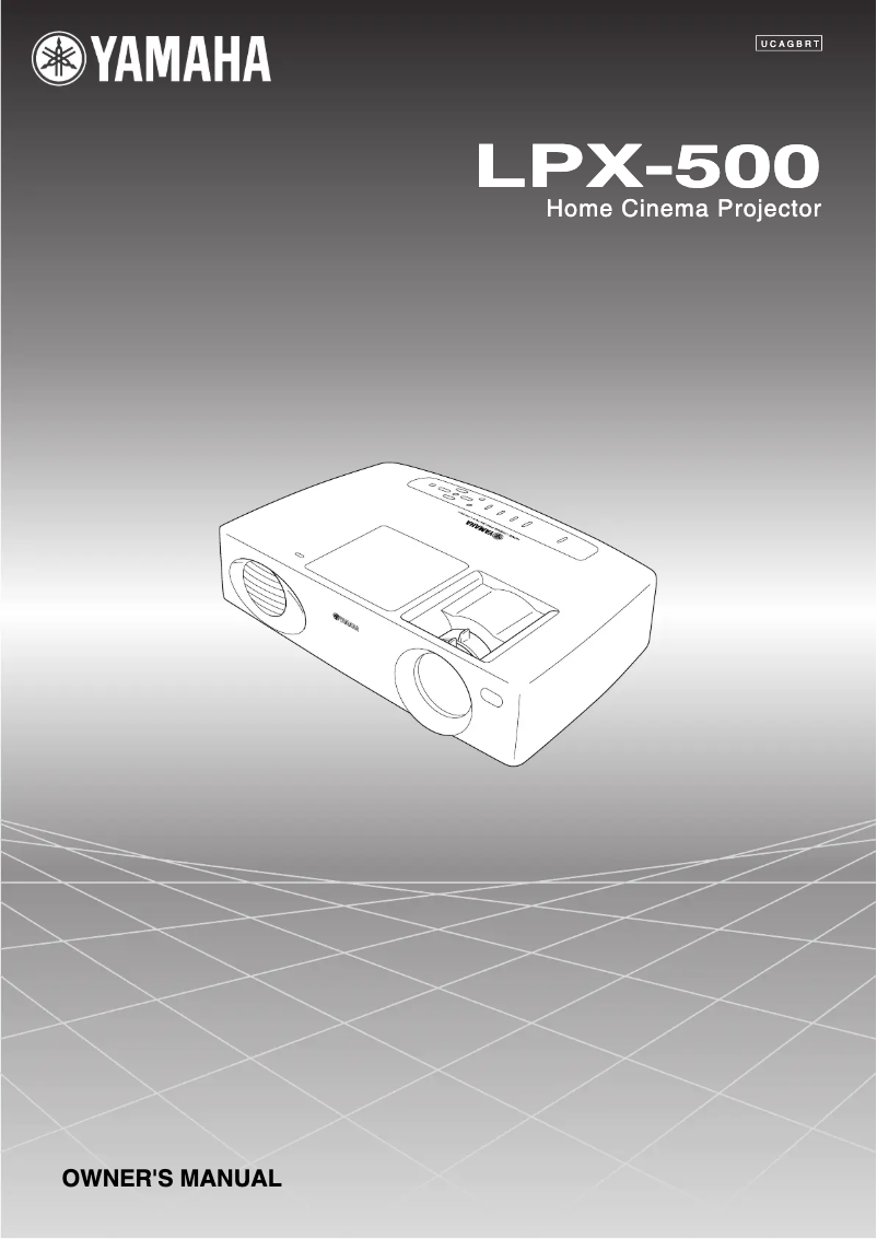 Page n°1 - Manuel utilisateur Yamaha LPX-500