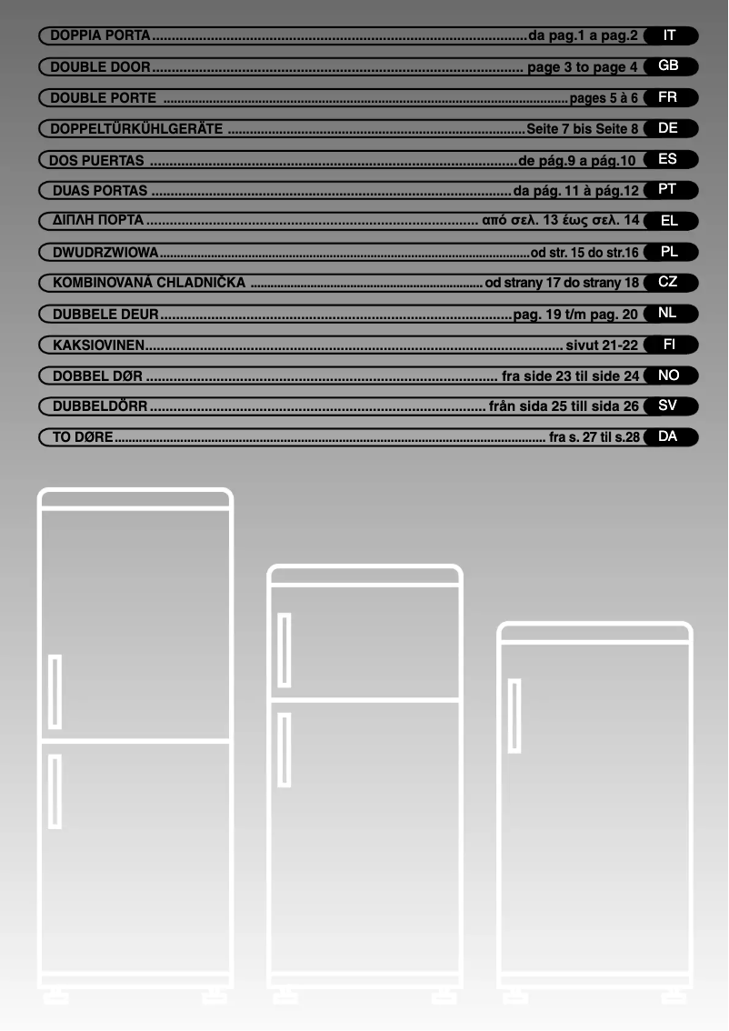 Page n°1 - Manuel utilisateur Candy CFD 2554A