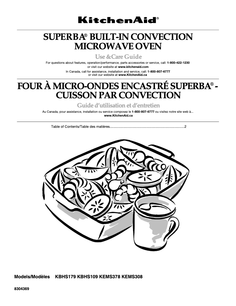 Page 1 de la notice Manuel utilisateur KitchenAid KEMS378SBL04