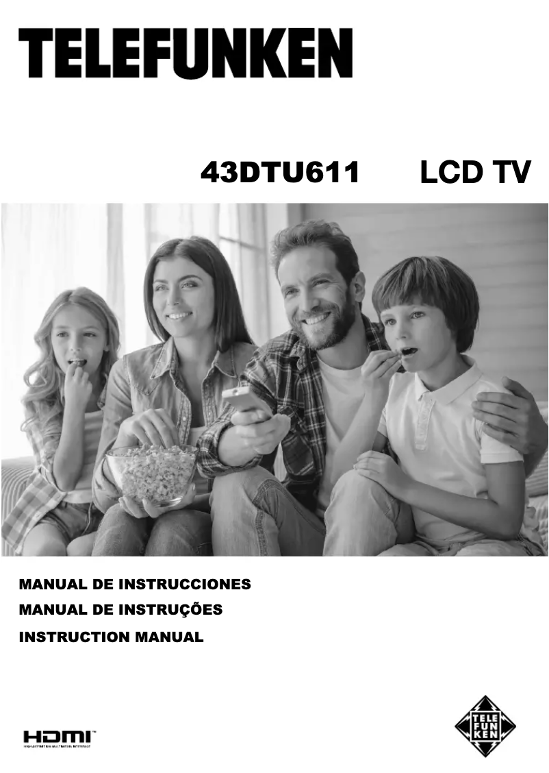 Page n°1 - Manuel utilisateur Telefunken 43DTU611