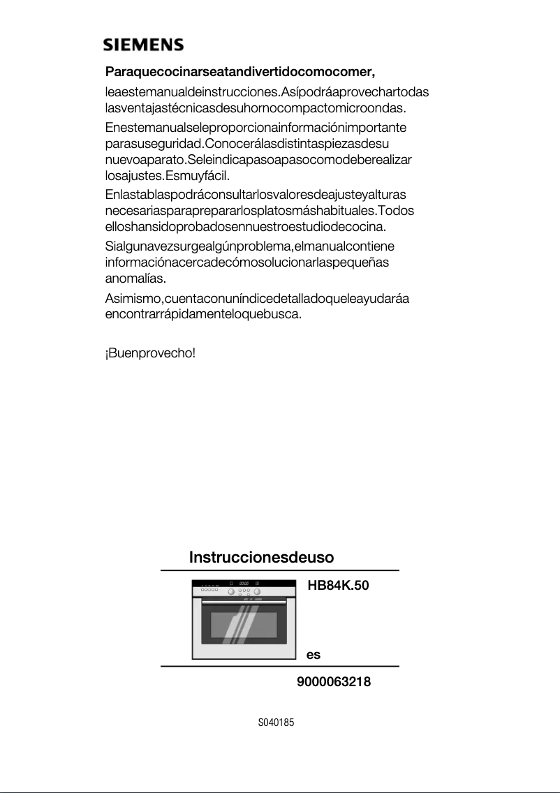 Image de la première page du manuel de l'appareil HB84K550