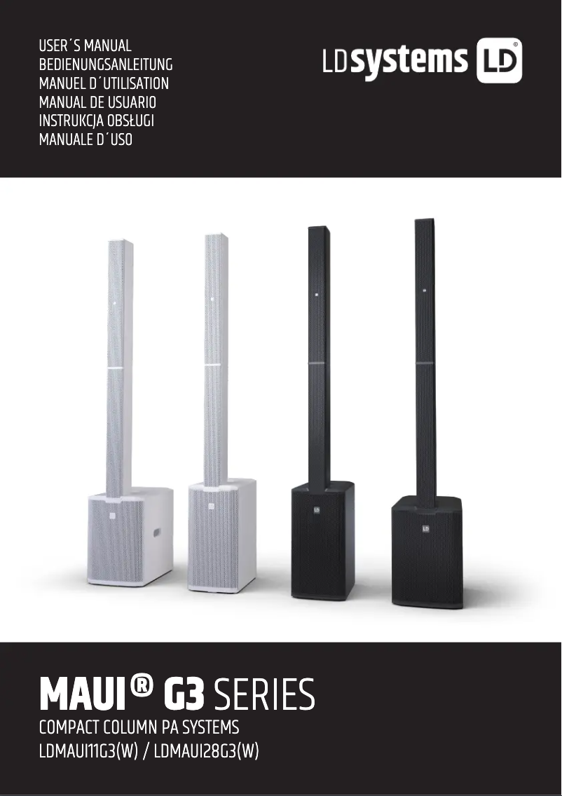 Page n°1 - Manuel utilisateur LD Systems MAUI 28 G3