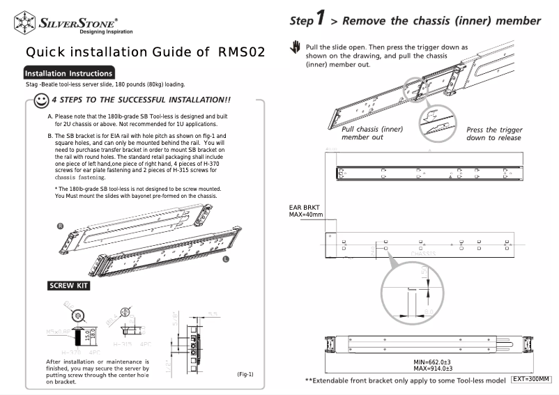 Page n°1 - Manuel utilisateur Silverstone RMS02