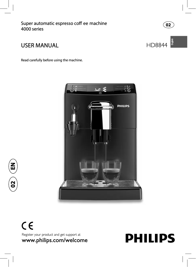 Image de la première page du manuel de l'appareil 4000 series HD8844