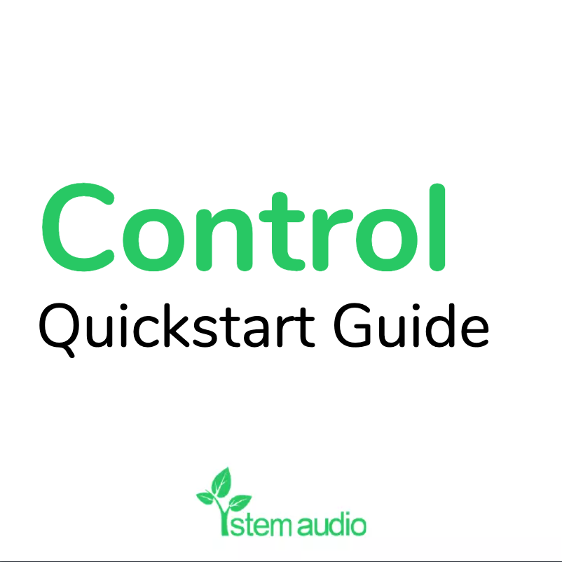 Page 1 de la notice Manuel utilisateur Stem Audio Control
