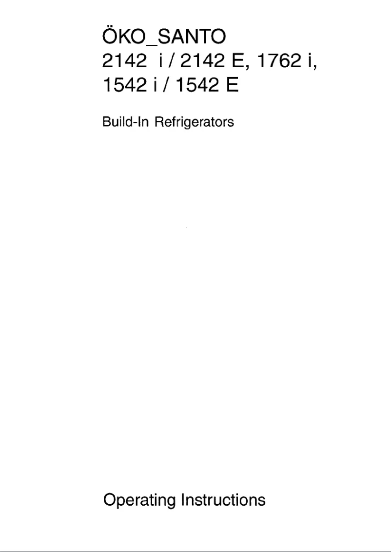 Page n°1 - Manuel utilisateur AEG Santo 1762-5i