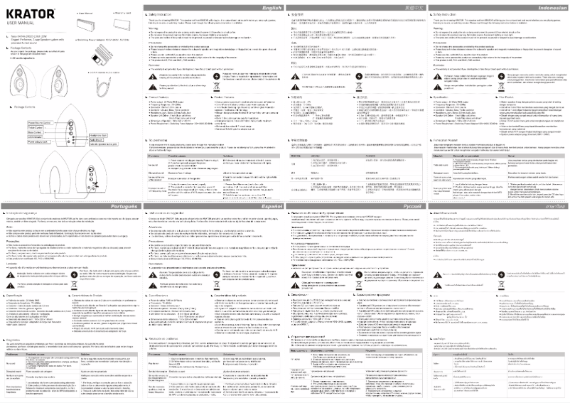 Página 1 del manual Manual de usuario Krator N4-20020