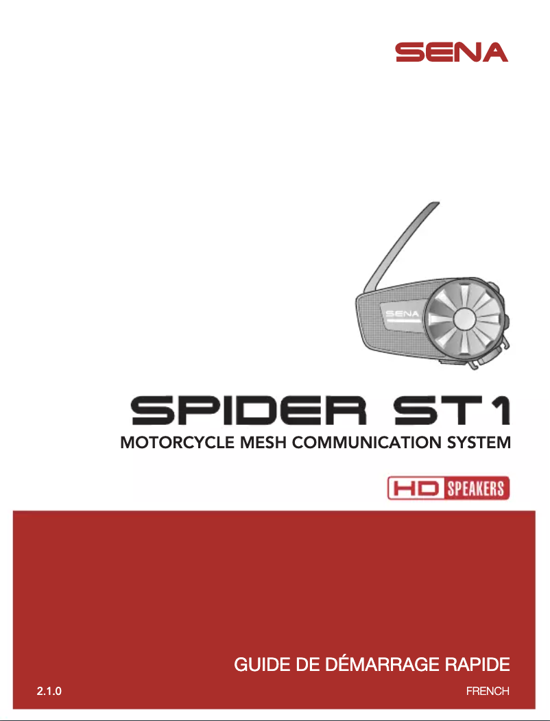 Image de la première page du manuel de l'appareil Spider ST1