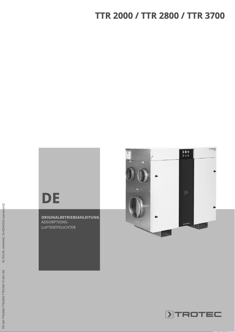 Imagen de la primera página del manual del dispositivo TTR 3700