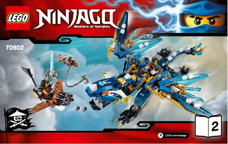 Page 1 de la notice Manuel utilisateur Lego Ninjago 70602