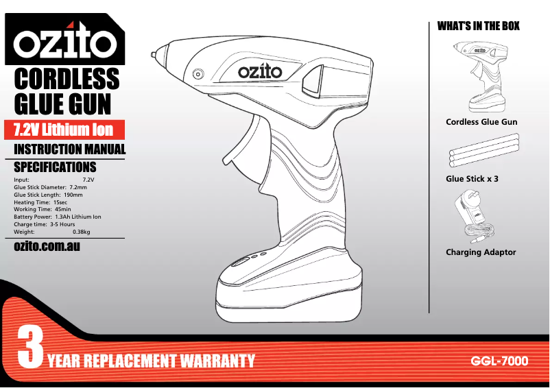 Page n°1 - Manuel utilisateur Ozito GGL-7000