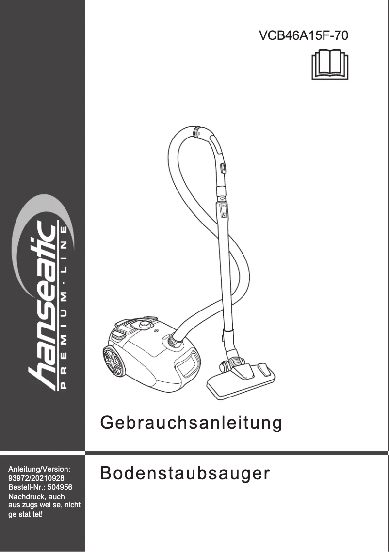 Imagen de la primera página del manual del dispositivo VCB46A15F-70