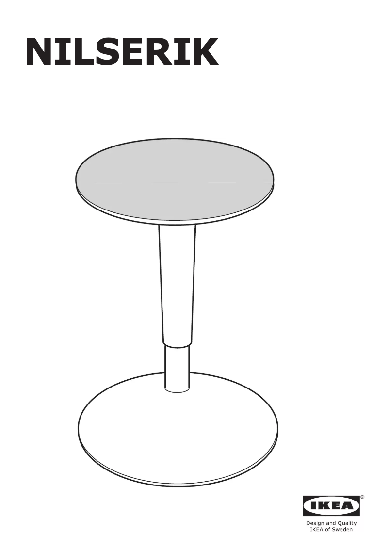 Page 1 de la notice Instructions / montage Ikea NILSERIK