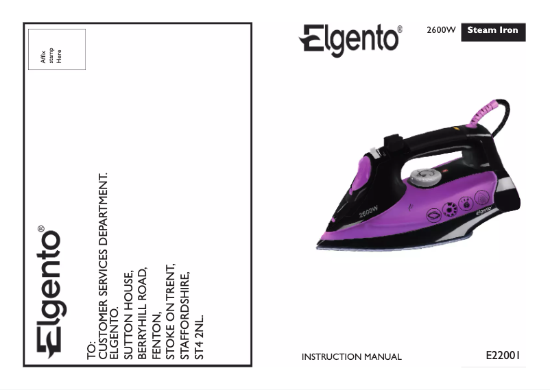 Page n°1 - Manuel utilisateur Elgento E22001