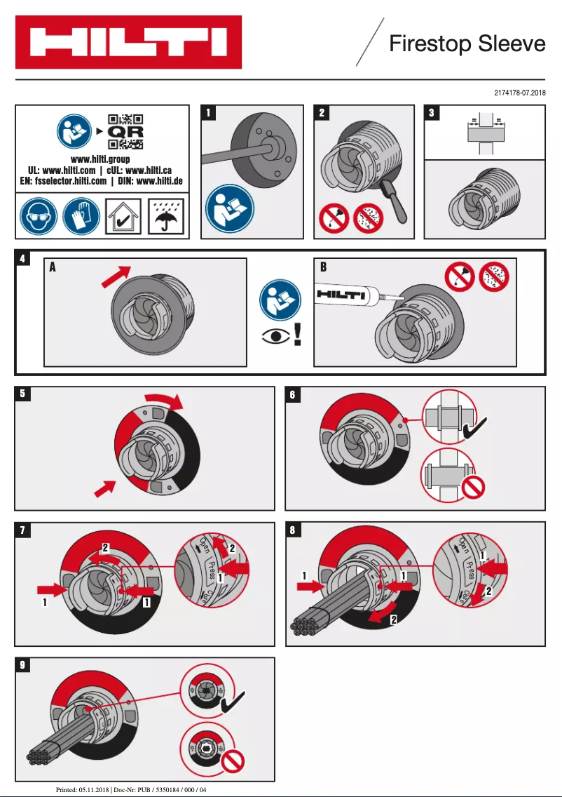 Page 1 de la notice Manuel utilisateur Hilti CFS-SL GA