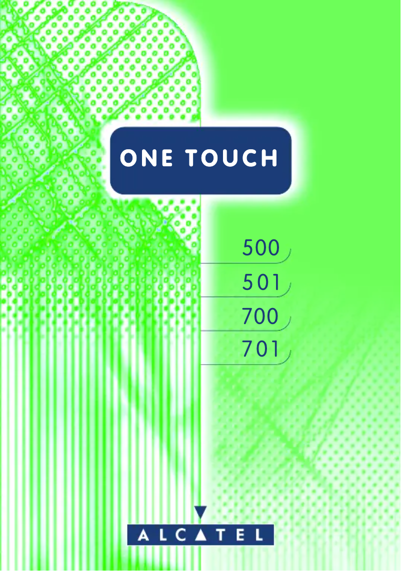 Image de la première page du manuel de l'appareil One Touch 701