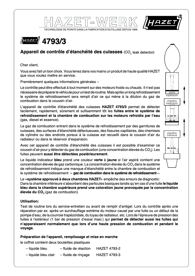 Page n°1 - Manuel utilisateur Hazet 4793/3