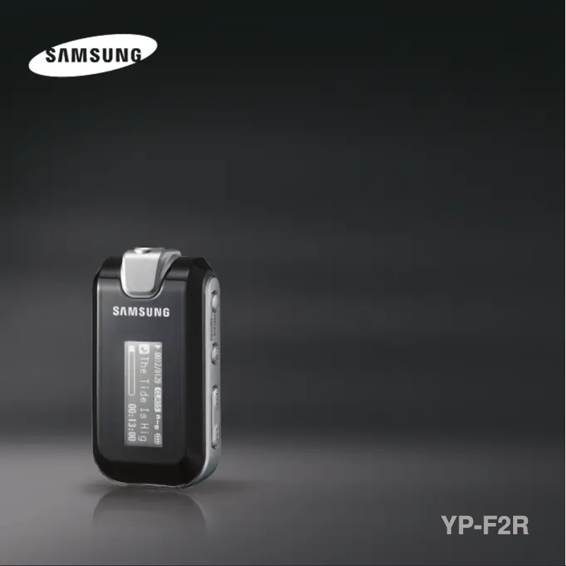 Page 1 de la notice Manuel utilisateur Samsung YP-F2QB