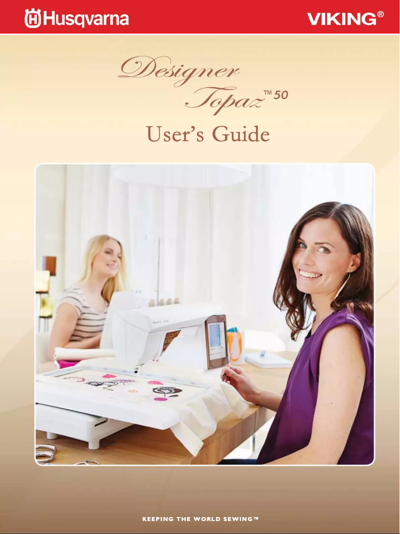 Page n°1 - Manuel utilisateur Husqvarna Designer Topaz 20