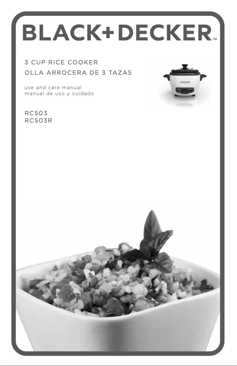 Page 1 de la notice Manuel utilisateur Applica BD 3c Rice Cooker
