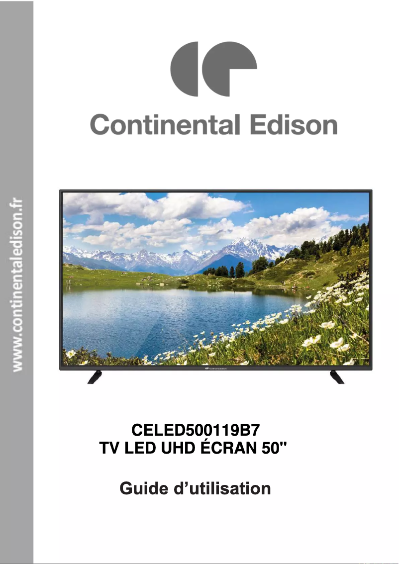 Page 1 de la notice Manuel utilisateur Continental Edison CELED500119B7