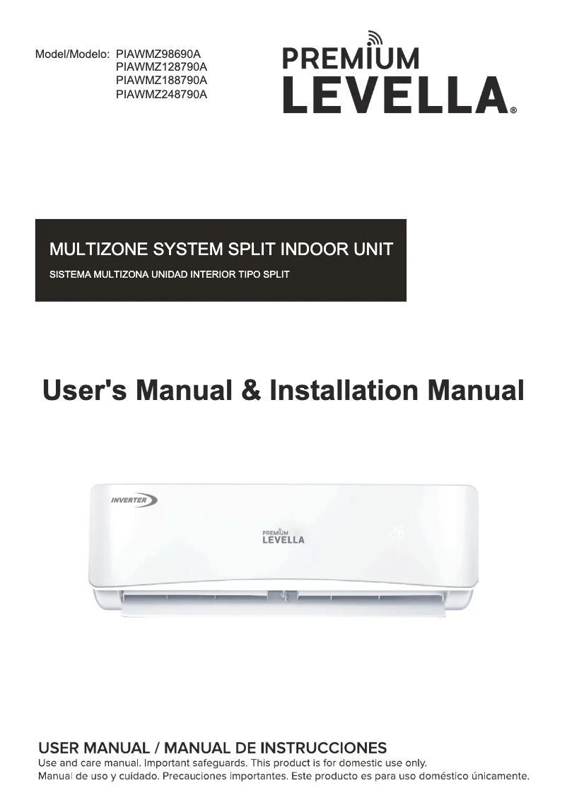 Page n°1 - Manuel utilisateur Premium PIAWMZ248790A