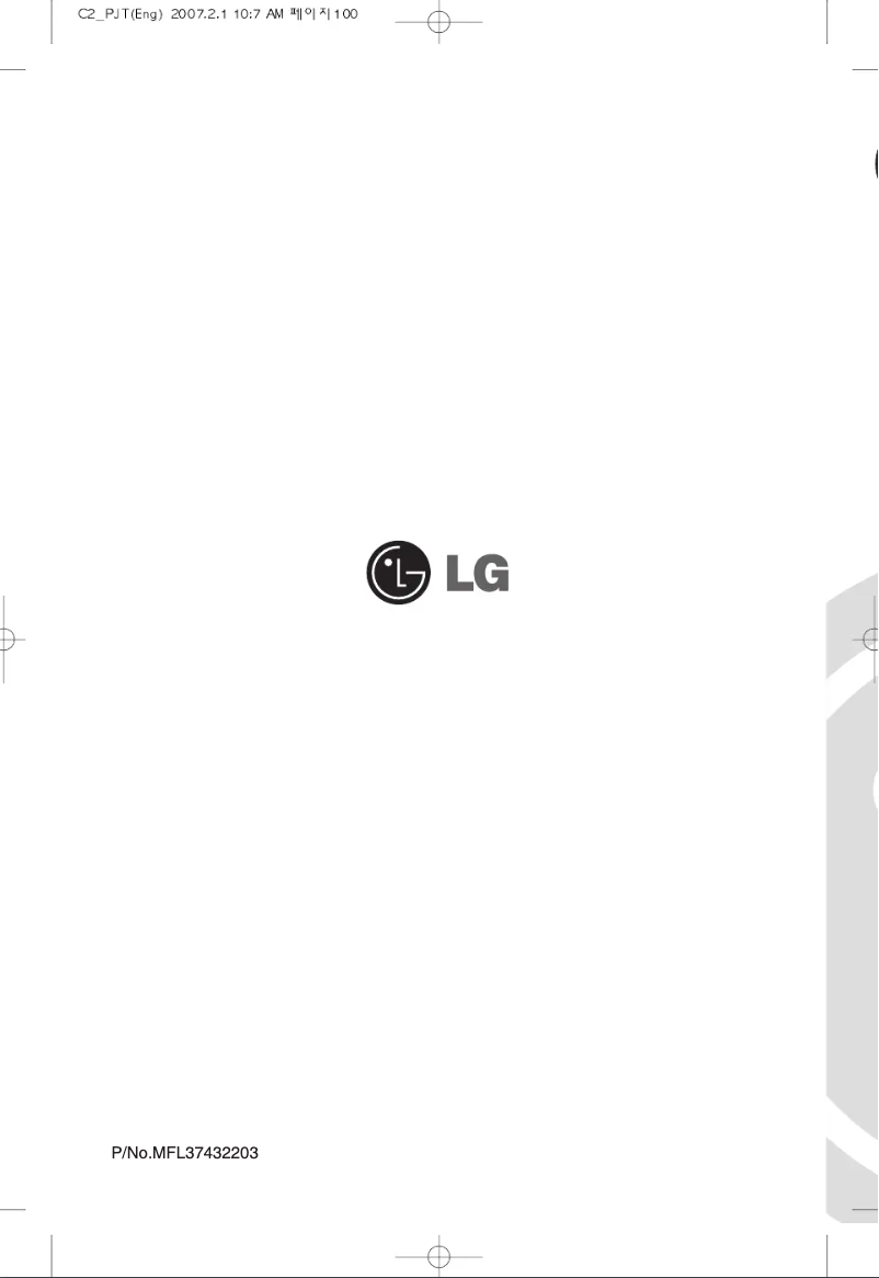 Image de la première page du manuel de l'appareil GC-B359PUQA