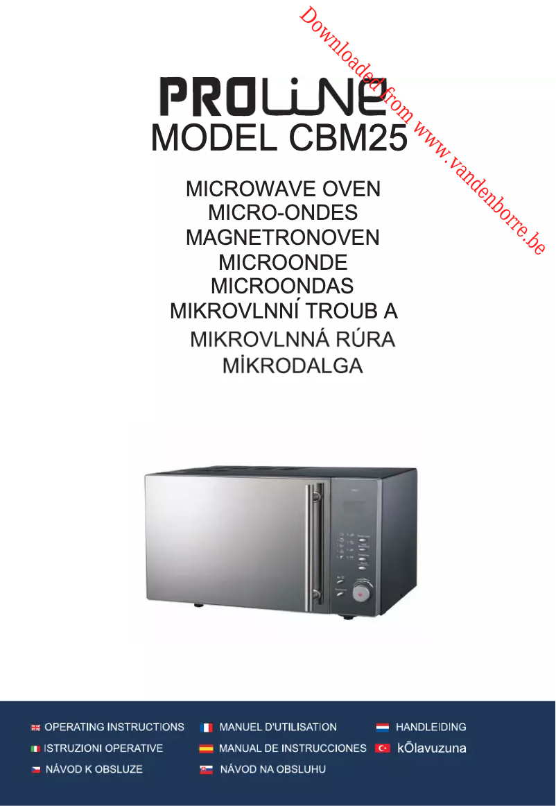 Página 1 del manual Manual de usuario Proline CBM25