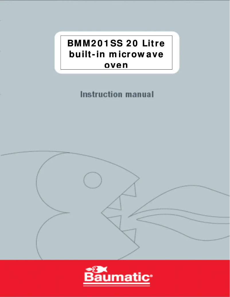 Page 1 de la notice Manuel utilisateur Baumatic BMM201SS