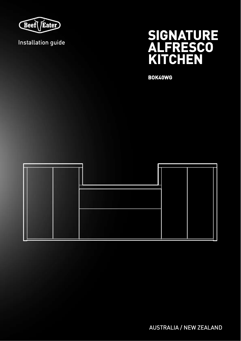 Page 1 de la notice Manuel utilisateur BeefEater BOK40WG