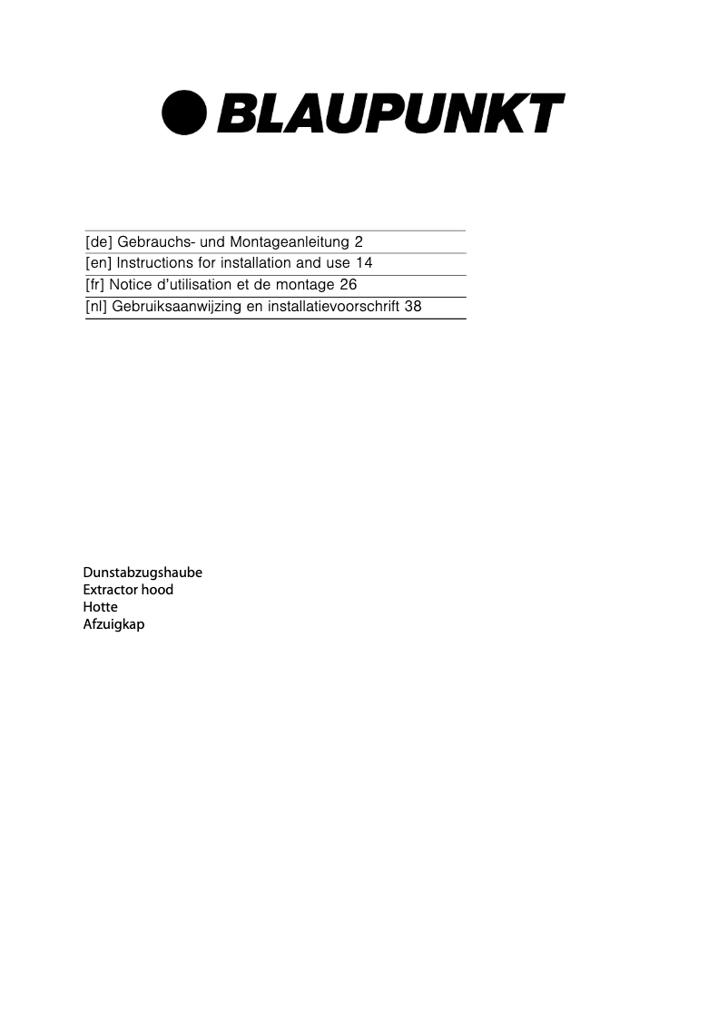 Page 1 de la notice Manuel utilisateur Blaupunkt 5DS66450