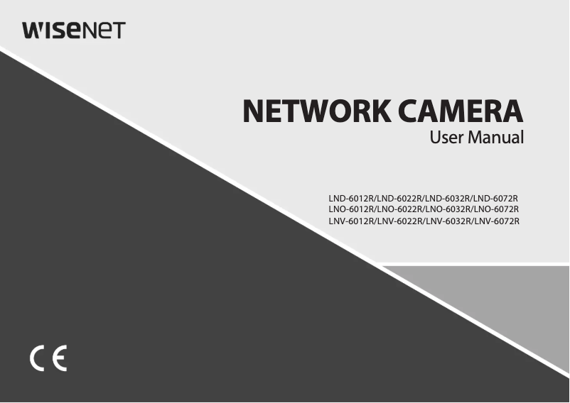Page 1 de la notice Manuel utilisateur Wisenet LNO-6012R