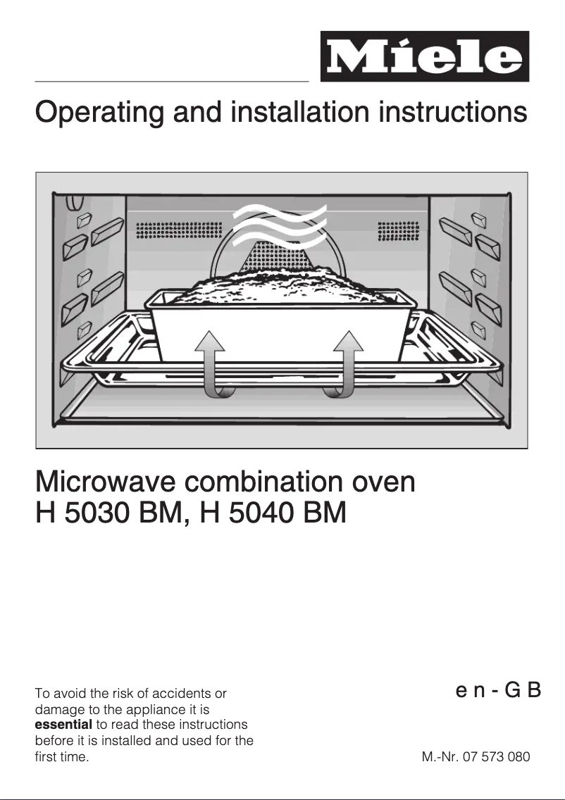 Page n°1 - Manuel utilisateur Miele H 5040 BM
