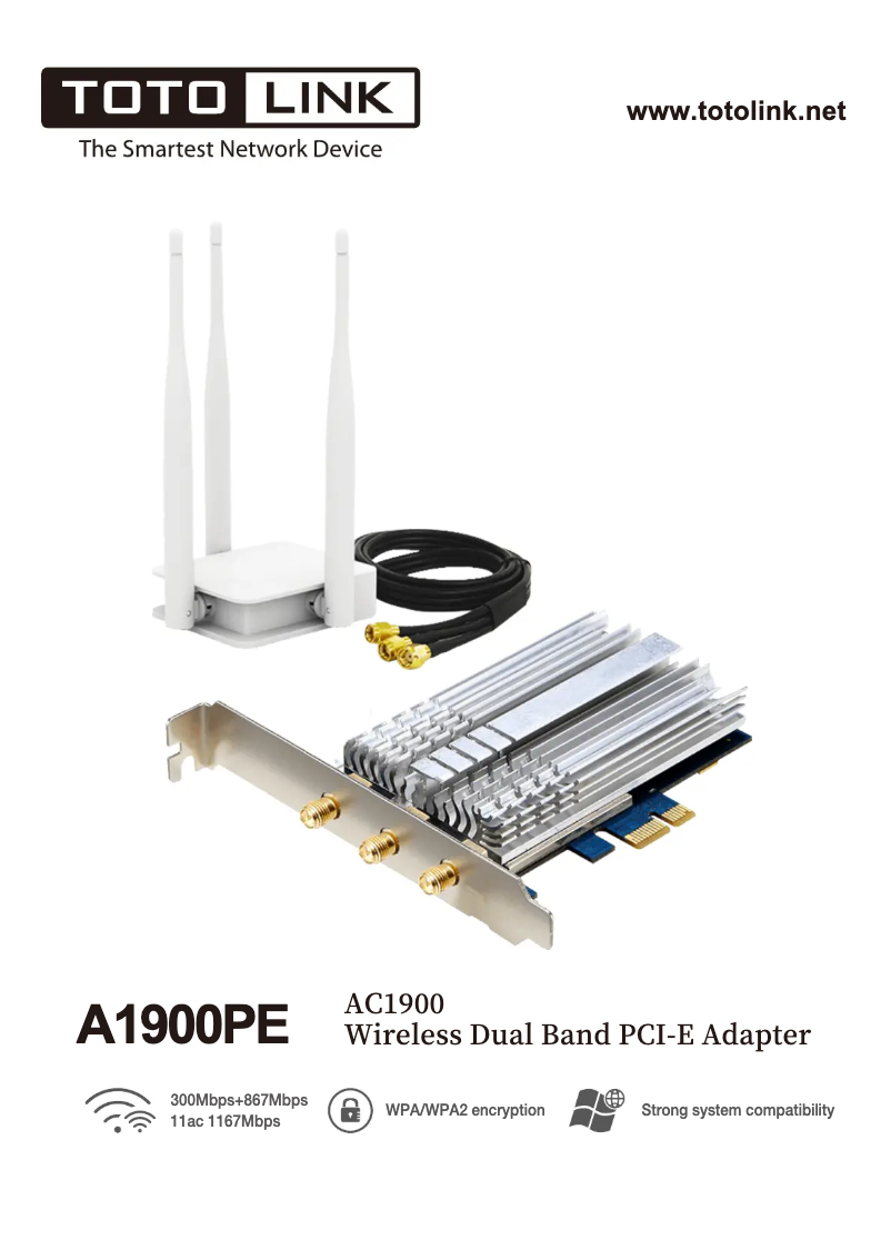 Image de la première page du manuel de l'appareil A1900PE