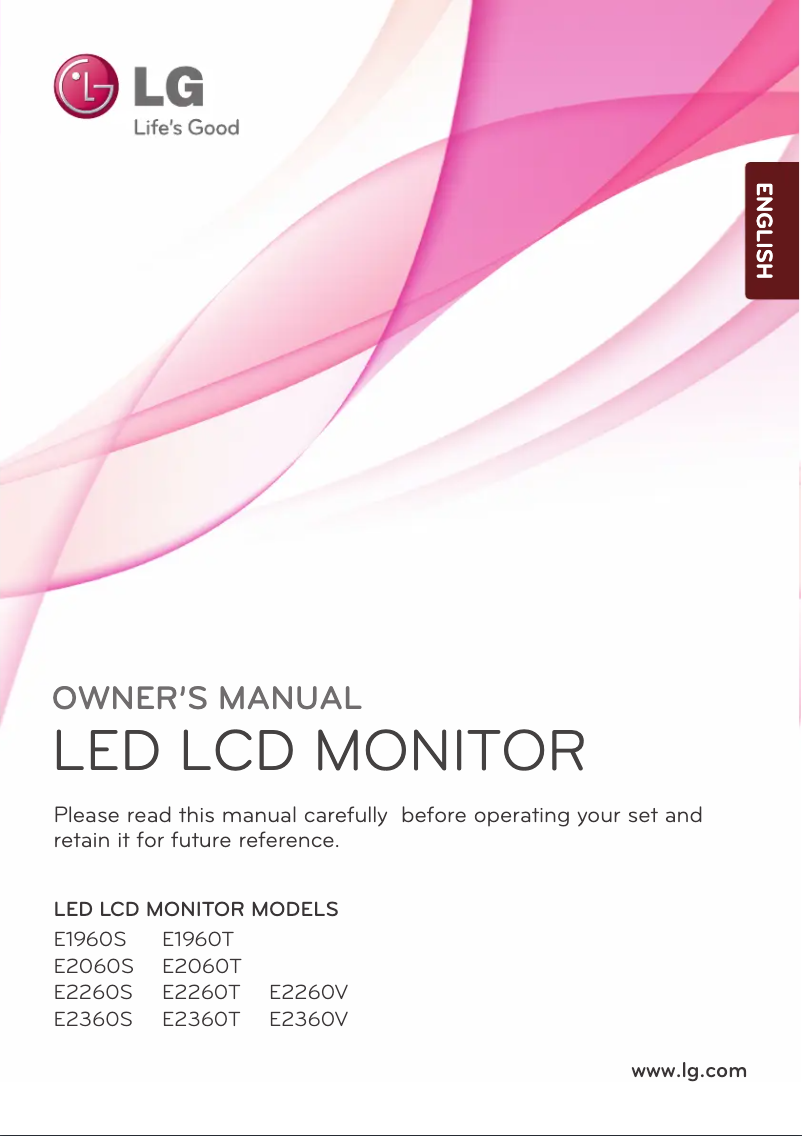 Página 1 del manual Manual de usuario LG E2060S