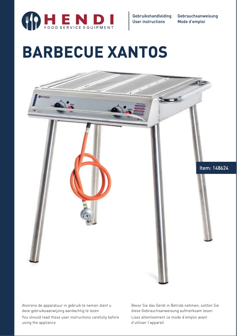 Page 1 of the manual User Manual Hendi Xantos