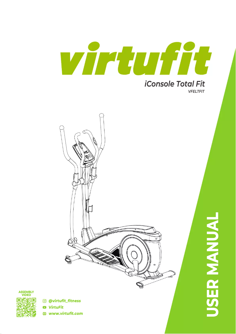 Page n°1 - Manuel utilisateur VirtuFit iConsole Total Fit